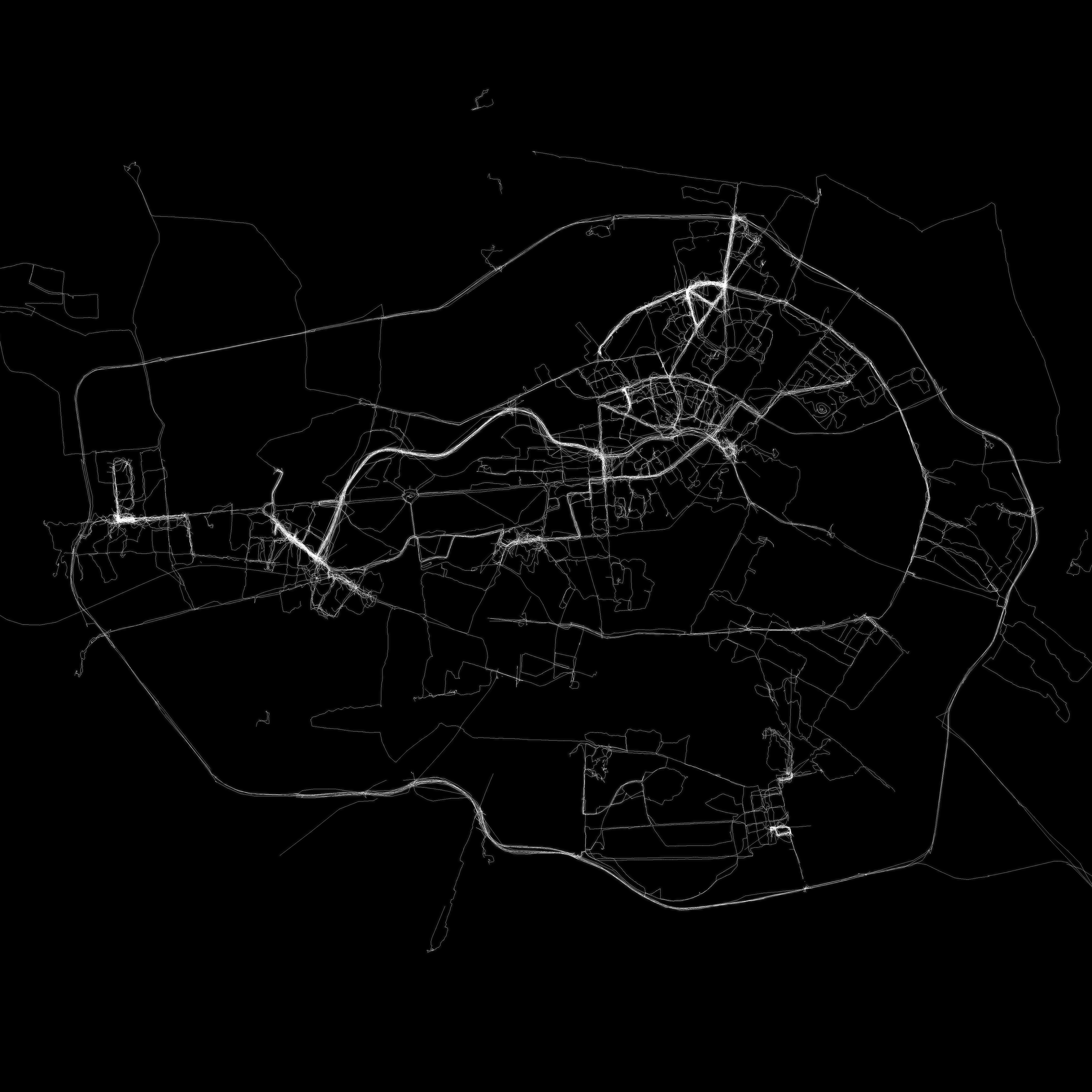 GPS-Drawing of Berlin, DEU